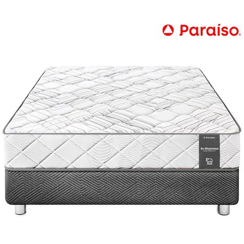 Cama PARAÍSO Su Majestad One Side 1.5 Plazas + 1 Almohada + Protector