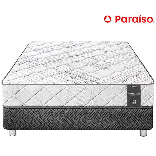 Cama PARAÍSO Su Majestad One Side Queen + 2 Almohadas + Protector