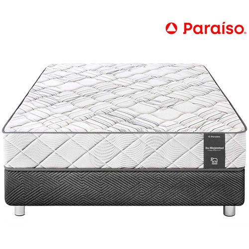 Cama PARAÍSO Su Majestad One Side King + 2 Almohadas + Protector