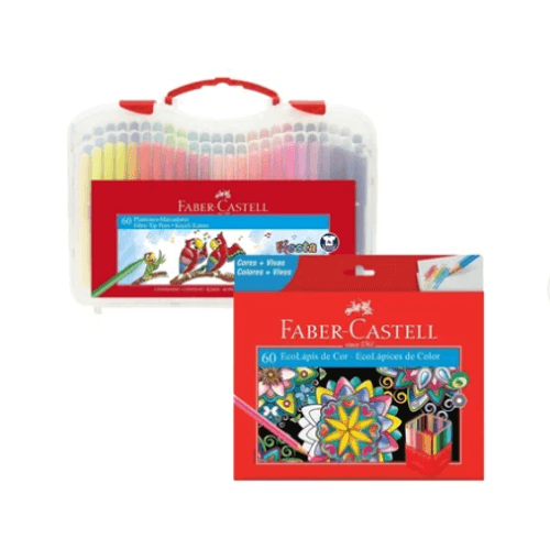 Pack Colores y Plumones x 120 Faber Castell