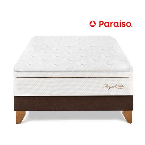 Cama Paraiso 2 Plazas Europea Royal Cloud Chocolate