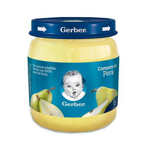 Compota GERBER Manzana Pera 113g