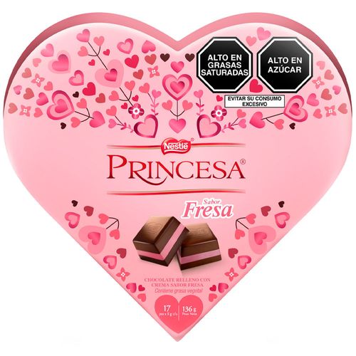 Chocolate Corazón PRINCESA Caja 136g