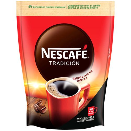 Café Instantáneo NESCAFÉ Tradición Doypack 150g