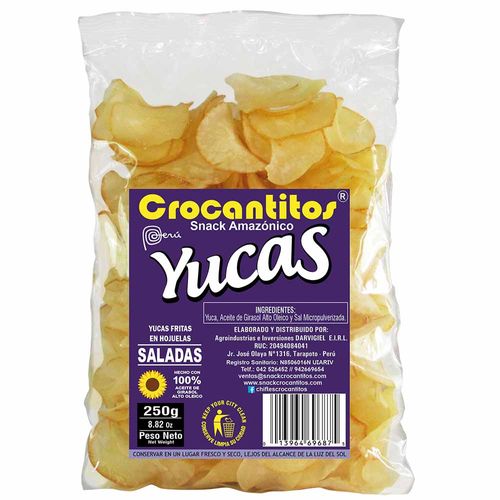 Yucas Saladas CROCANTITOS Bolsa 250g