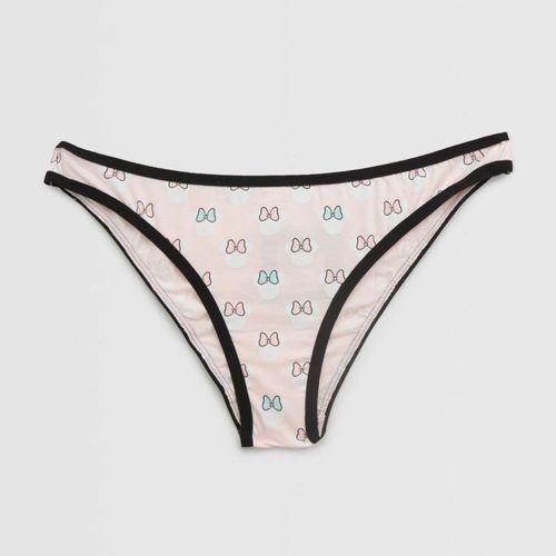 Calzón Hot Pant Hypnotic Grey Print Gatitos Rosado