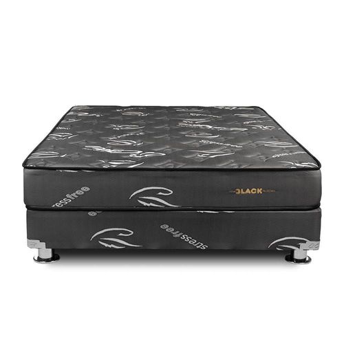 Cama Americana Pocket Black Queen