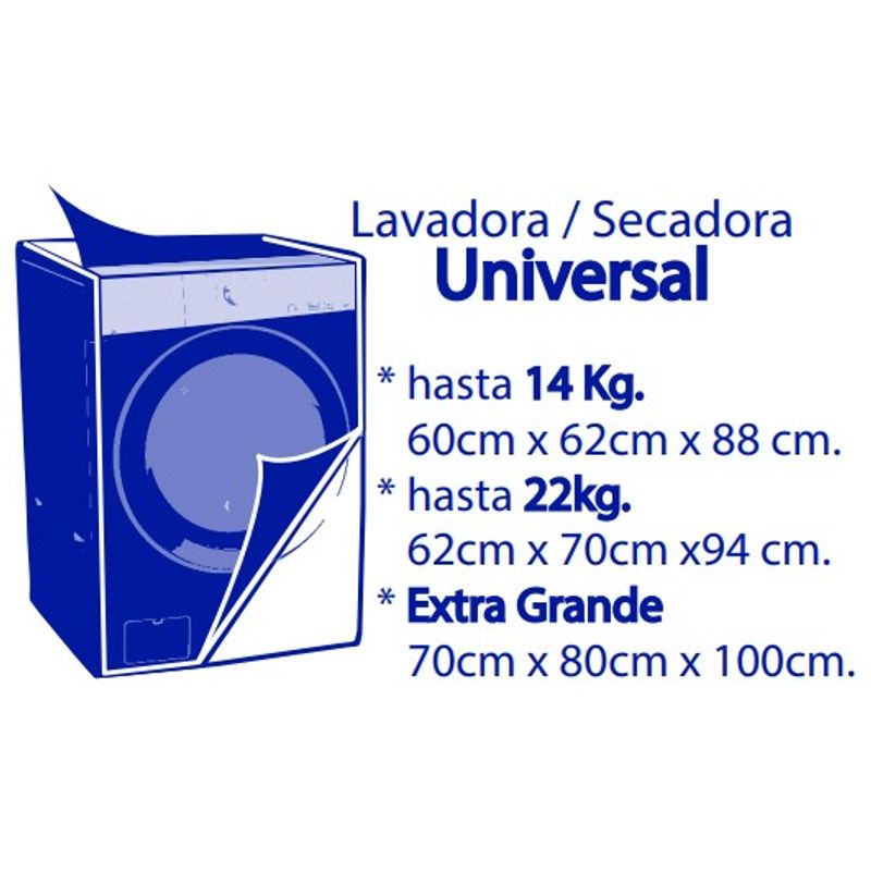 Protector-lavadora-o-secadora-Universal-con-cierre-hasta-14kg-Color-Plomo
