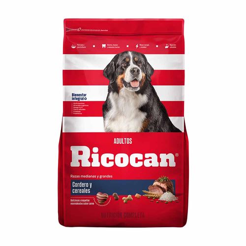 Comida para Perros RICOCAN Adultos Razas Medianas y Grandes  Bolsa 1Kg