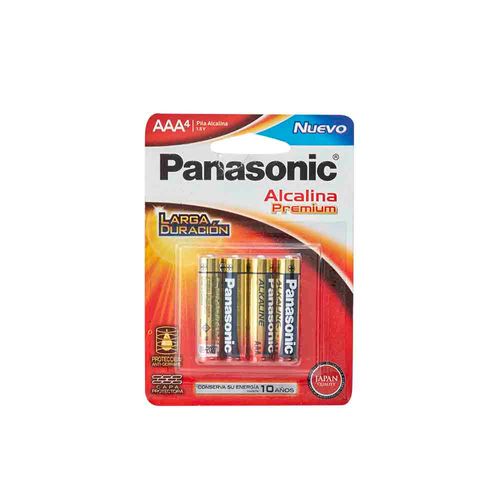 Pilas Alcalinas PANASONIC AAAX4 Blister 4un