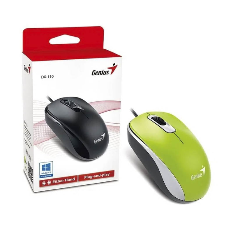 Mouse-Genius-Dx-110-Verde