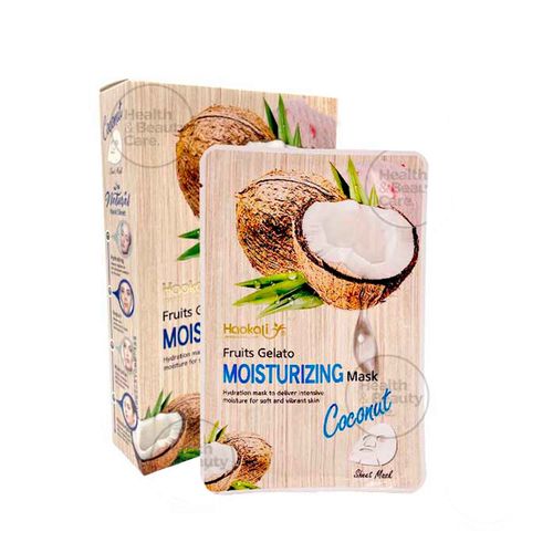 MASCARILLA FACIAL DE COCO  FRUIT OF THE WOKALI HIDRATANTE CAJA POR 10 UNIDADES