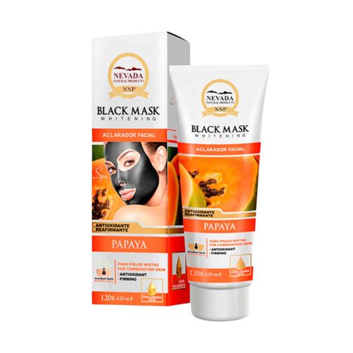 MASCARILLA FACIAL HIDROPLÁSTICA DE PAPAYA NEVADA NATURAL PRODUCTS ANTIOXIDANTE REAFIRMANTE CON ACIDO
