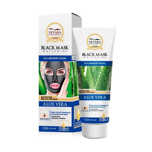 MASCARILLA FACIAL HIDROPLÁSTICA DE ALOE VERA NEVADA NATURAL PRODUCTS NUTRICIÓN BRILLO NATURAL CON AC