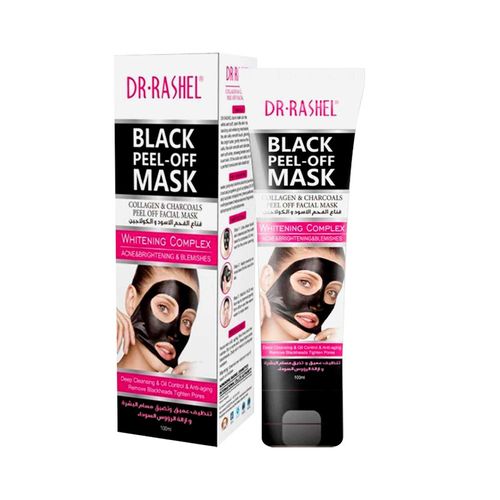 MASCARILLA FACIAL HIDROPLASTICA COLÁGENO & CARBON DR RASHEL  ACLARANTE TUBO 100 GR