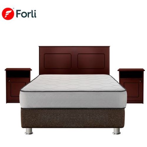 Dormitorio FORLI Polaris Classic 2 Plazas + Cabecera + Veladores