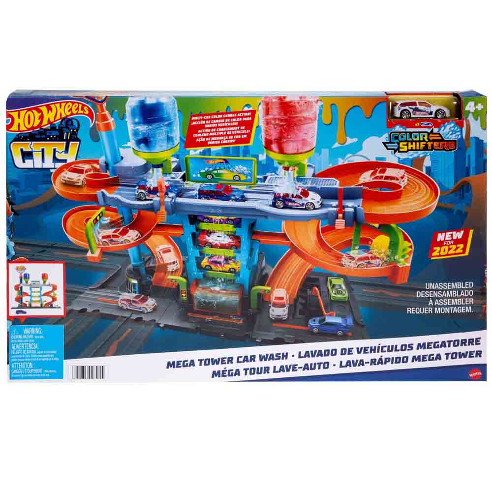 Pista de Carreras HOT WHEELS Autolavado Mega Torre HDP05 Shopstar