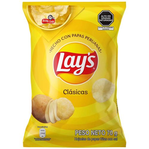 Papas LAY'S Clásicas Bolsa 70g