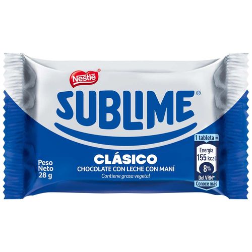 Chocolate NESTLÉ Sublime Clásico Paquete 28g