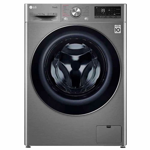 Lavaseca LG Carga Frontal 12KG/7KG WD12PVC3S6C Plateado