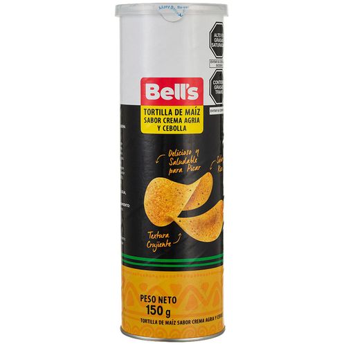 Tortilla de Maíz BELL'S Sabor Cebolla Lata 150g