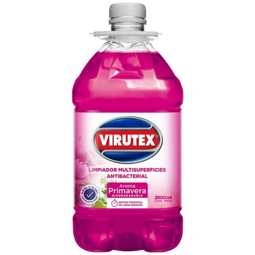 Limpiador Multisuperficies Antibacterial VIRUTEX Primavera Botella 3800ml