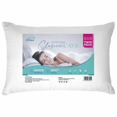 Almohada EL CISNE Clásica - Suave Twin Pack