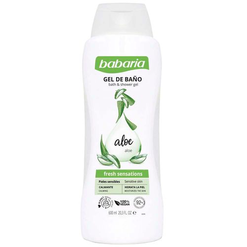 Gel de Ducha BABARIA con Aloe Frasco 600ml