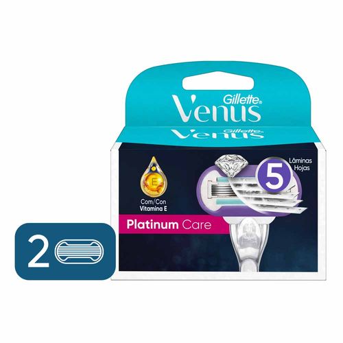 Repuesto Gillette VENUS Platinum Care Paquete 2un