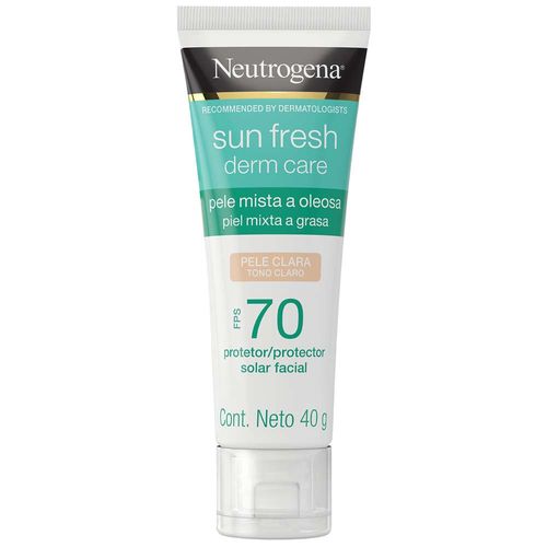 Protector Solar Facial NEUTROGENA Sun Fresh Derm Care Tono Medio FPS 70 Frasco 40g