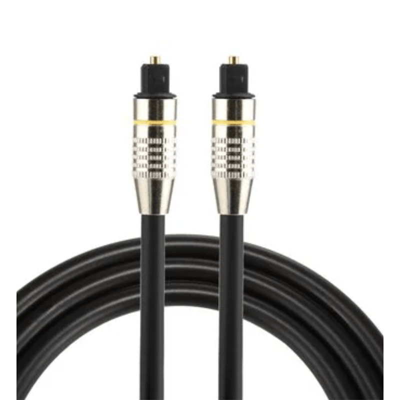 Cable Audio Optico Digital Fibra Optica 3 Metros Od 6.0mm Macho Negro