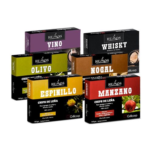 Pack de astillas aromáticas 140gr Grillcorp