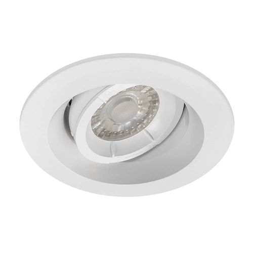 Spot circular + led GU10 8W 60k 520lm IP20 Wh