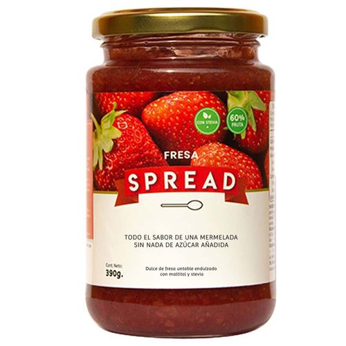 Mermelada de Fresa SPREAD sin Azúcar Añadida Frasco 390g