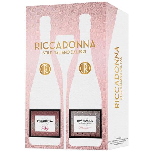 Pack RICCADONNA Espumante Ruby Botella 750ml + Moscato Rose Botella 750ml