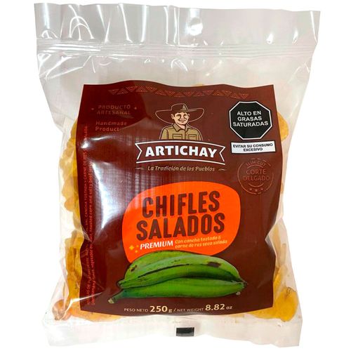 Chifles Cancha y Carne Seca EL ARTESANO Artichay Bolsa 250g