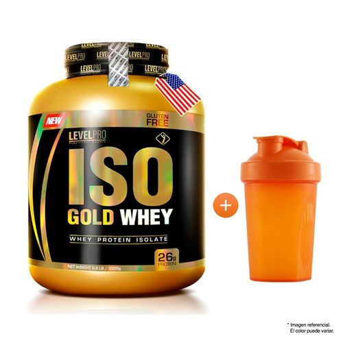 Proteína Level Pro Iso Gold Whey 6.6 LB Vanilla Creme