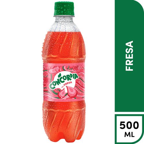 Gaseosa CONCORDIA Fresa Botella 500ml