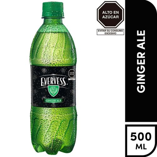 Gaseosa EVERVESS Ginger Ale Botella 500ml