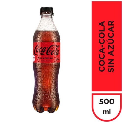 Gaseosa COCA COLA Sin Azúcar Botella 500ml