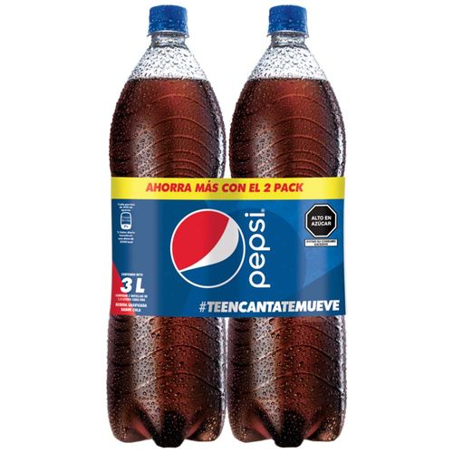 Pack Gaseosa PEPSI Botella 1.5L Paquete 2un