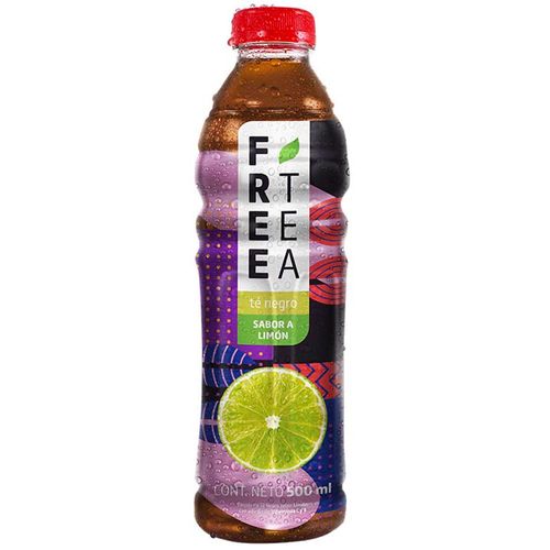 Té Negro FREE TEA Sabor Limón Botella 500ml