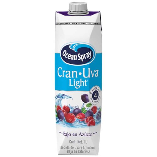 Bebida Light OCEAN SPRAY Cranberry & Grape Caja 1L