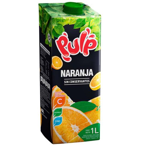 Bebida de Naranja PULP Caja 1L