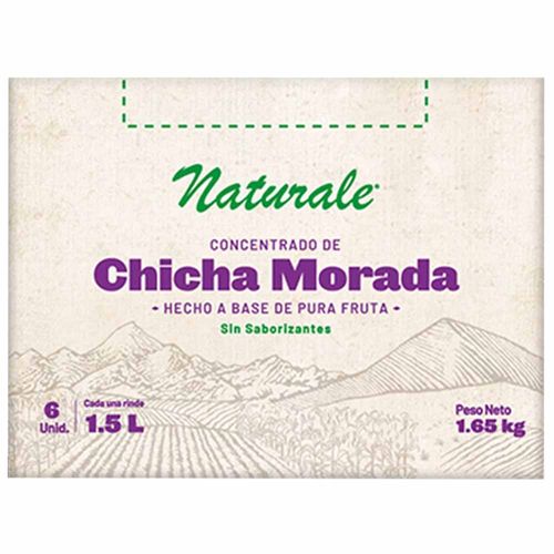 Refresco NATURALE Concentrado de Chica Morada Caja 6un