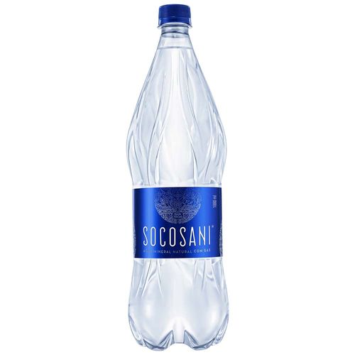 Agua Mineral SOCOSANI con Gas Botella 1L