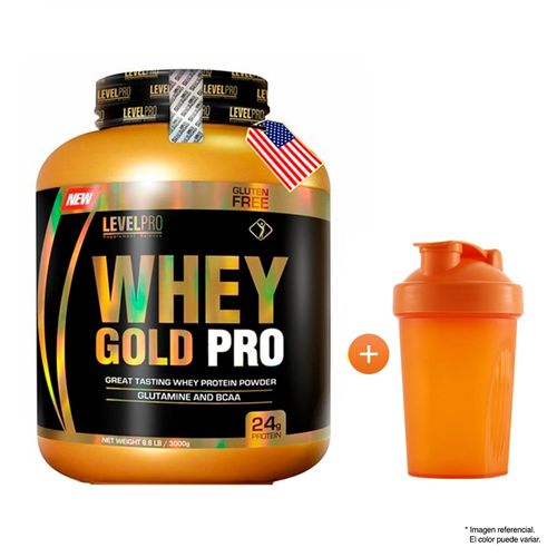 LEVEL PRO WHEY GOLD PRO 6.600 LIBRAS RICH CHOCOLATE + SHAKER