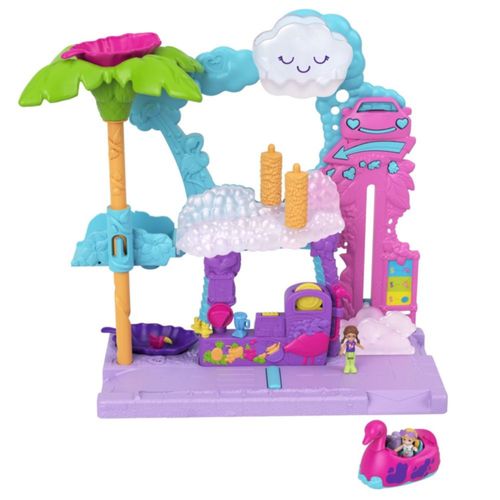 Set De Juego Muñeca Polly Pocket Hhj05 Pollyville Autolavado