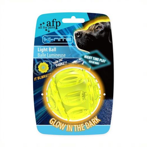 Pelota con luces para perros