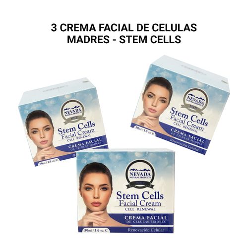 3 Crema facial de celulas madres - stem cells